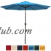 Sunnydaze 9 Foot Aluminum Outdoor Patio Umbrella with Tilt & Crank, Gold   567148021